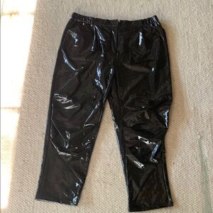 Black Glossy Men's Pants